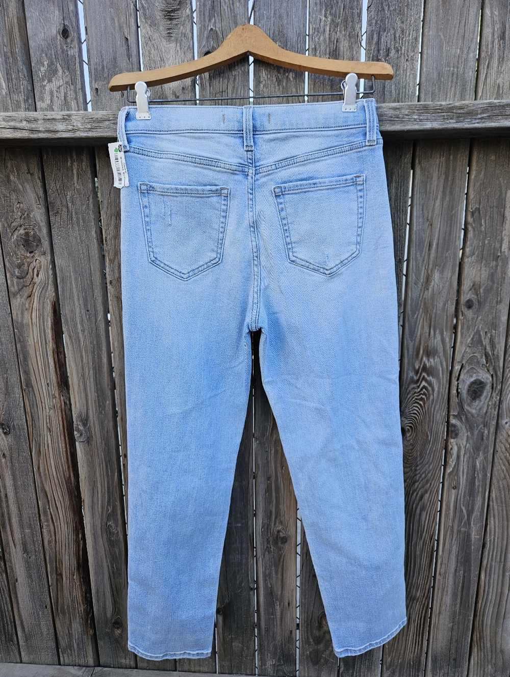 eunina Light Blue Distressed Boyfriend Jeans Women Size 7 - Picture 10 of 16